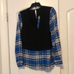 Kensie plaid shirt